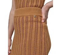 Dkny Jeans Women's Cable Pointelle-Stitch Skirt