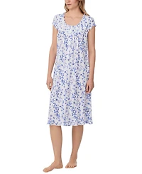 Eileen West Women's Ruffled Botanical Waltz Nightgown