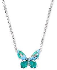 Kendra Scott Mixed Stone Butterfly Pendant Necklace, 16" + 3" extender