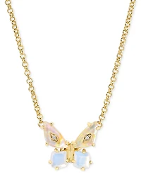 Kendra Scott Mixed Stone Butterfly Pendant Necklace, 16" + 3" extender