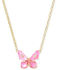Kendra Scott Mixed Stone Butterfly Pendant Necklace, 16" + 3" extender
