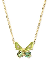 Kendra Scott Mixed Stone Butterfly Pendant Necklace, 16" + 3" extender