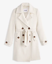 Steve Madden Women's Double-Breasted Belted Trench Coat