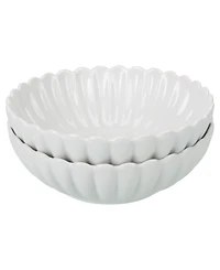 Bia Cordon Bleu Petal Round Serving Bowls, Set of 2