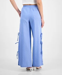 En Saison Women's Amelie Striped Side-Tie Wide-Leg Pants