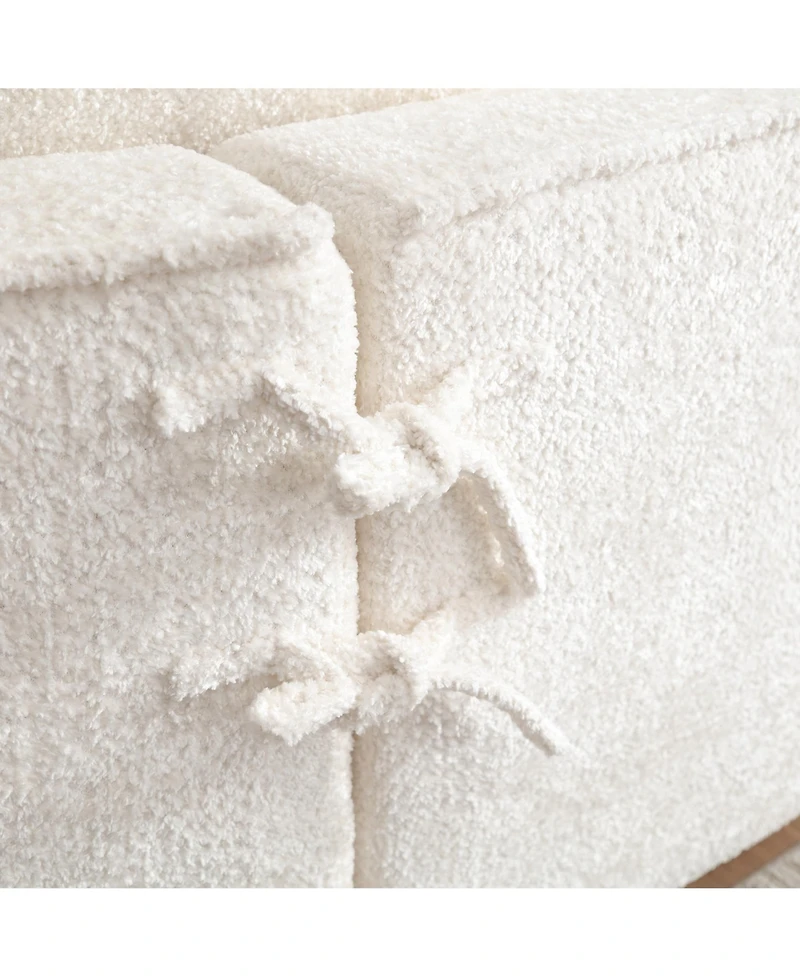 Streamdale Cozy Boucle Sofa Triple Seat with Unique Design