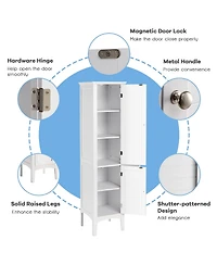 Freestanding Bathroom Storage Cabinet for Kitchen and Living Room