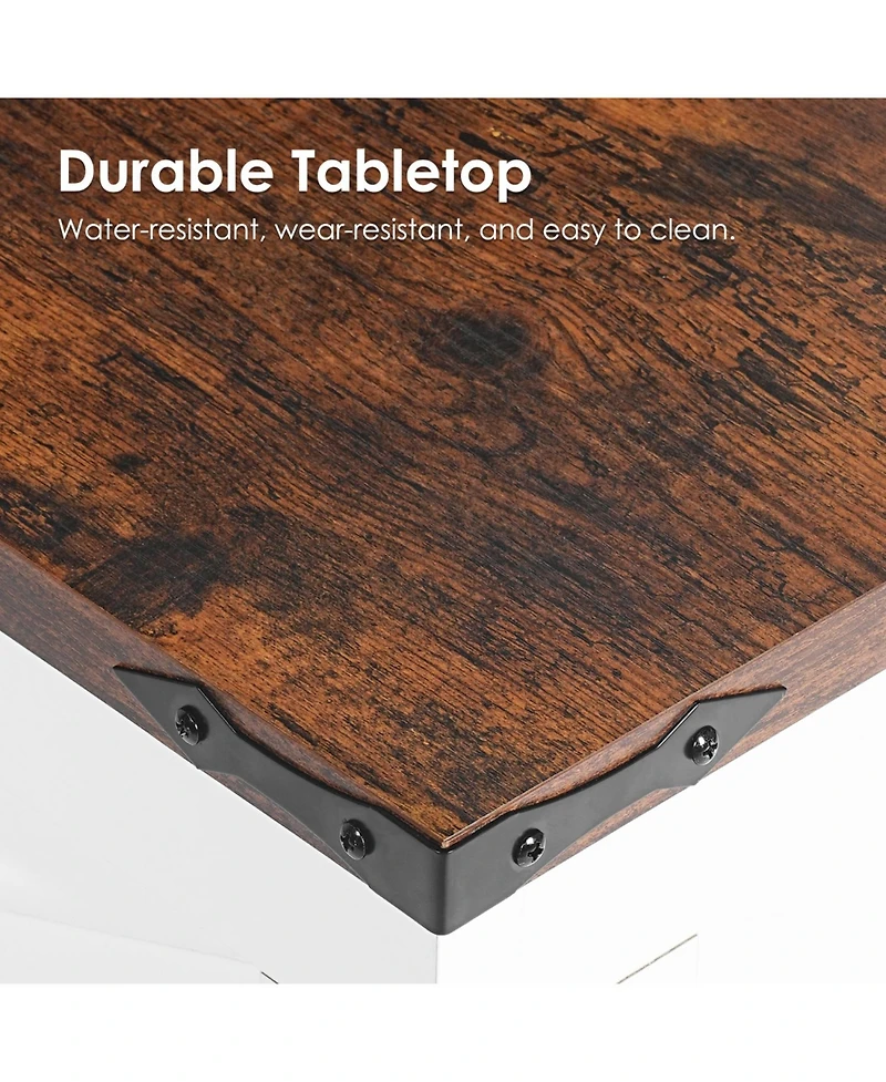 Streamdale Multi-functional Lifting Home Coffee Table (80cm), Vintage White