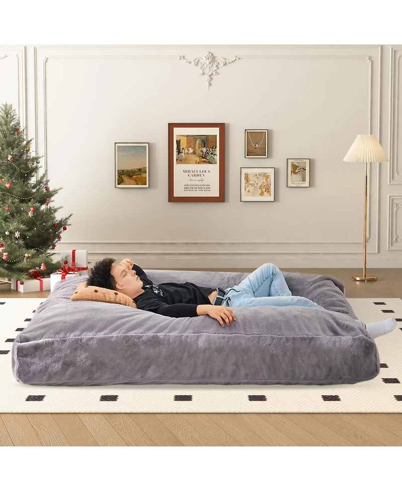 Streamdale Giant Convertible Bean Bag Lazy Chair to Bed, Machine Washable