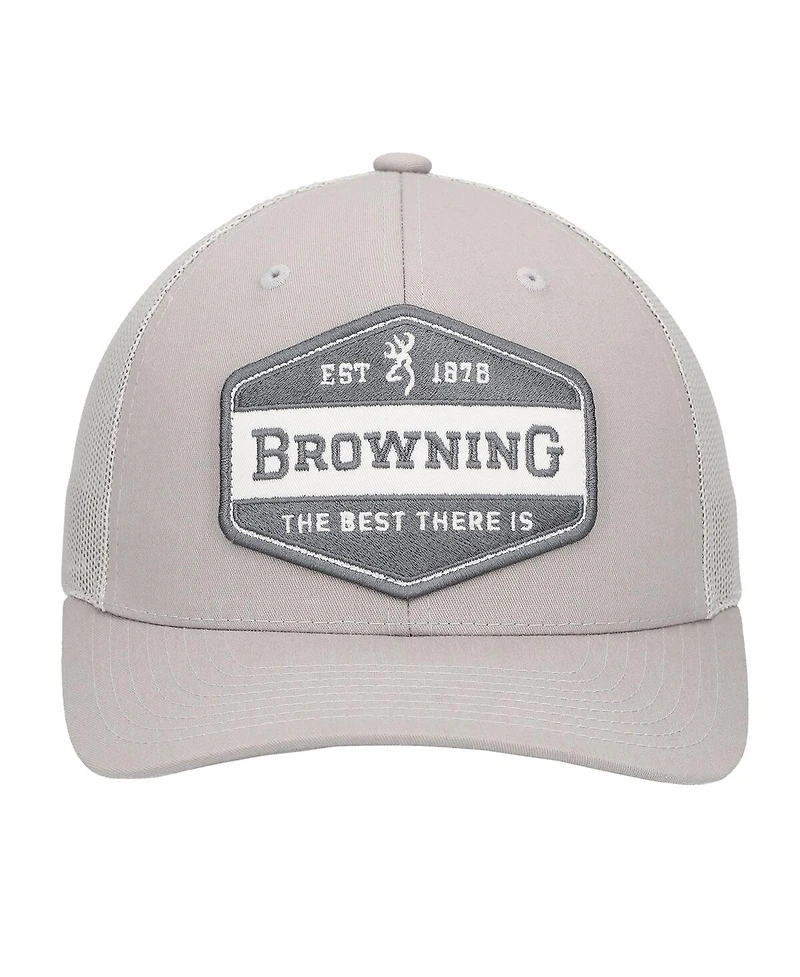 Browning Men's Gray Sideline Trucker Adjustable Hat