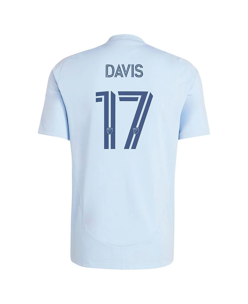 Adidas Men's Jake Davis Light Blue Sporting Kansas City 2025 One Kc Replica Player Jersey