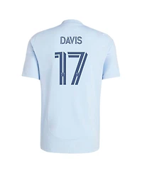 Adidas Men's Jake Davis Light Blue Sporting Kansas City 2025 One Kc Replica Player Jersey