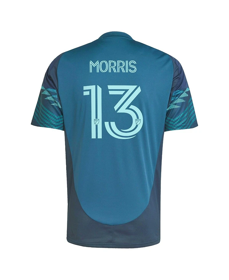 Adidas Men's Jordan Morris Blue Seattle Sounders Fc 2025 The Salish Sea Kit Replica Player Jersey