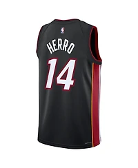 Nike Big Boys and Girls Tyler Herro Black Miami Heat Swingman Jersey - Icon Edition