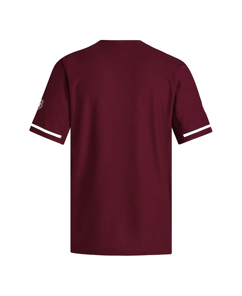 Adidas Men's Maroon Texas A&M Aggies Reversible Retro Full-Button Baseball Jersey