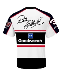 Checkered Flag Sports Men's White/Black Dale Earnhardt Good wrench Legend Sublimated Uniform T-Shirt