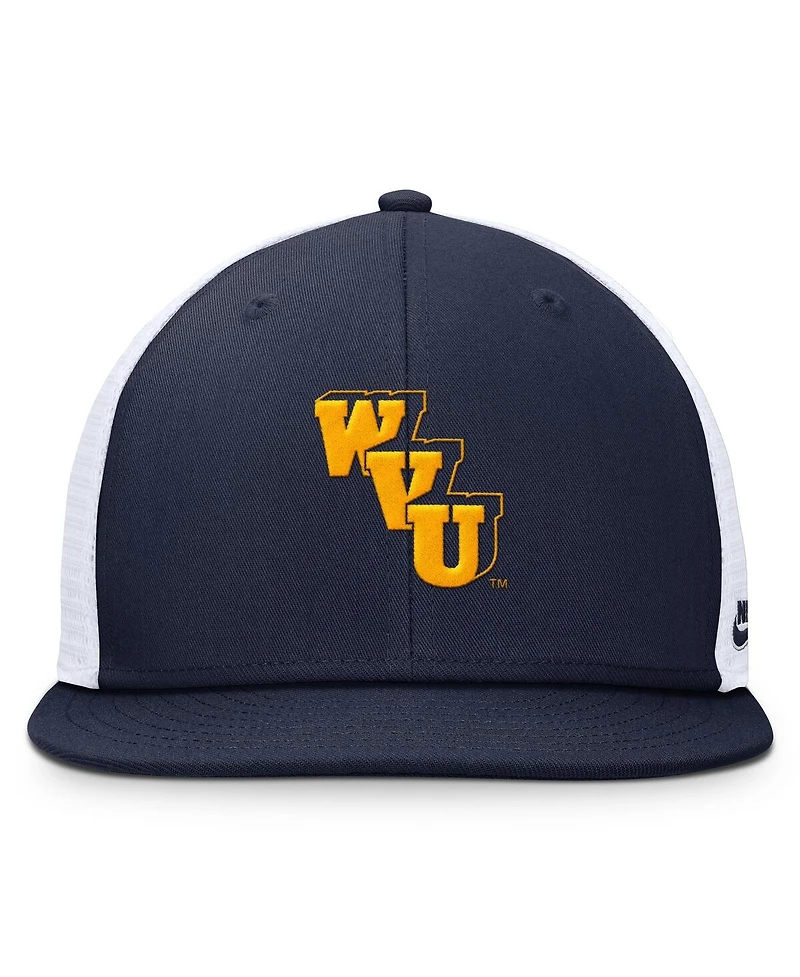 Nike Men's Navy West Virginia Mountaineers Performance Pro Adjustable Hat