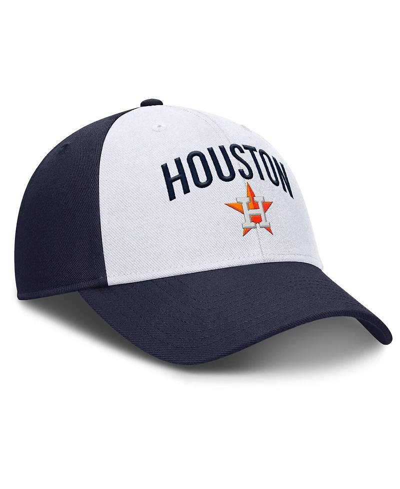 Nike Men's White/Navy Houston Astros Club Performance Adjustable Hat