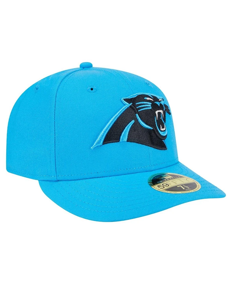 New Era Men's Blue Carolina Panthers Omaha Low Profile 59FIFTY Fitted Hat