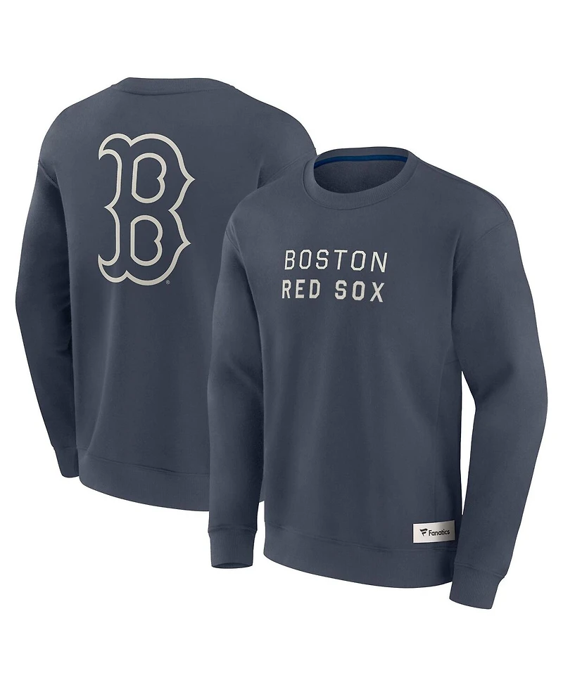 Fanatics Men's Blue Boston Red Sox Elements Future Ground Lettering Pullover Sweatshirt