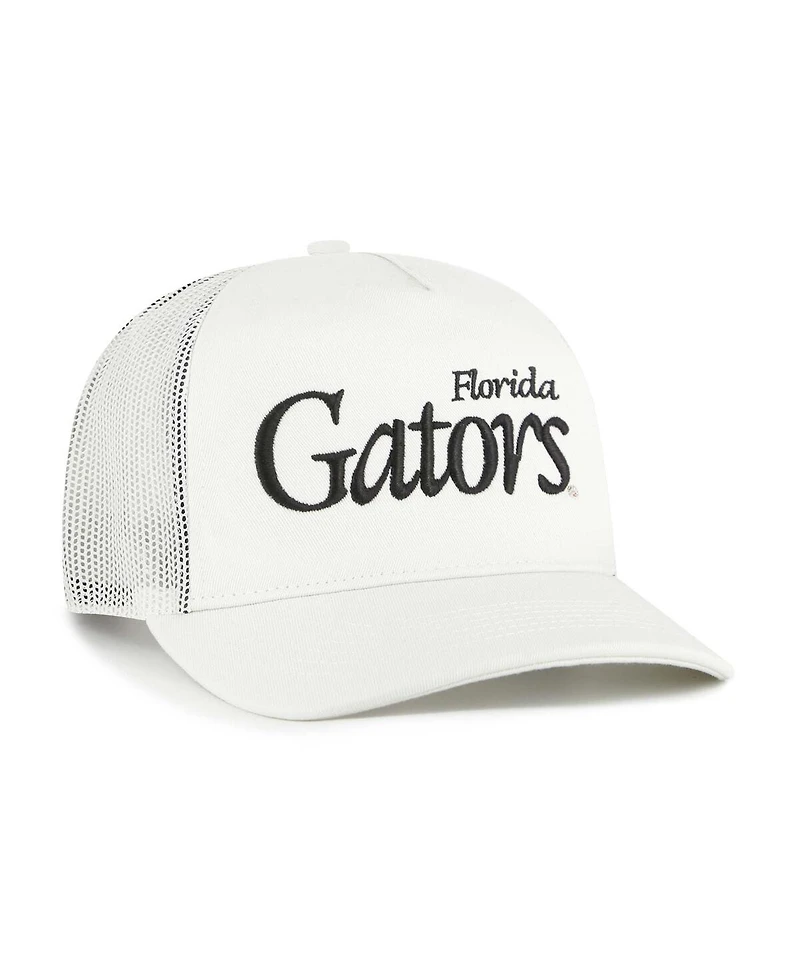 '47 Brand Men's and Women's Cream Florida Gators Foundation Script Adjustable Trucker Hat
