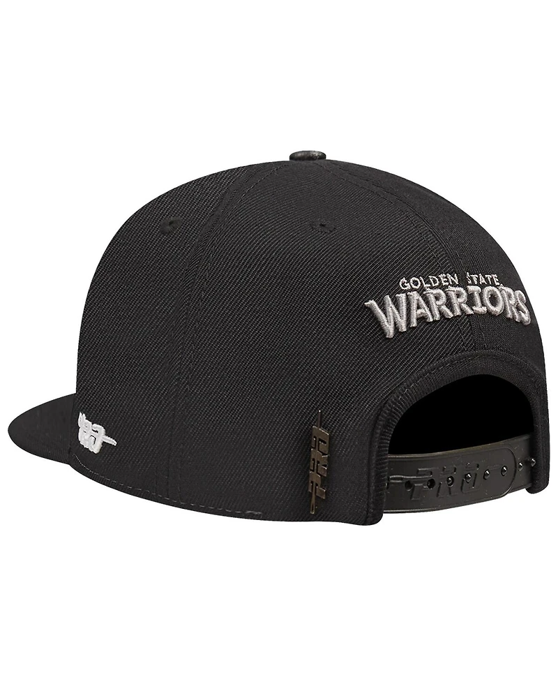 Pro Standard Men's Cream Golden State Warriors French Terry Snapback Hat