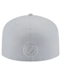 New Era Men's Gray Tampa Bay Lightning Color Pack A-Frame 59FIFTY Fitted Hat