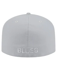 New Era Men's Gray St. Louis Blues Color Pack A-Frame 59FIFTY Fitted Hat