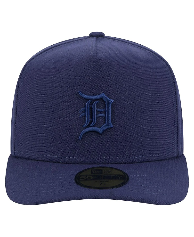 New Era Men's Navy Detroit Tigers Color Pack A-Frame 59FIFTY Fitted Hat