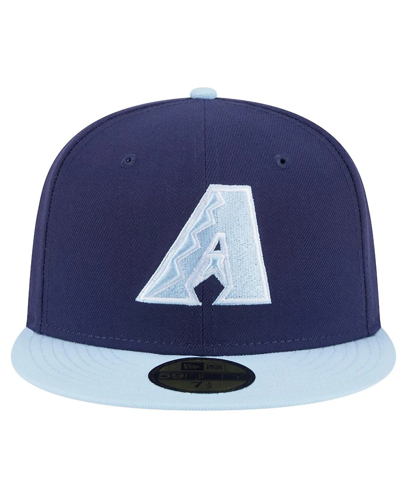 New Era Men's Navy/Light Blue Arizona Diamondbacks Color Pack 2-Tone 59FIFTY Fitted Hat