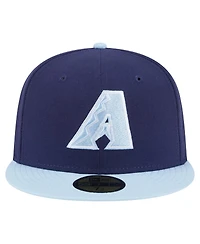 New Era Men's Navy/Light Blue Arizona Diamondbacks Color Pack 2-Tone 59FIFTY Fitted Hat