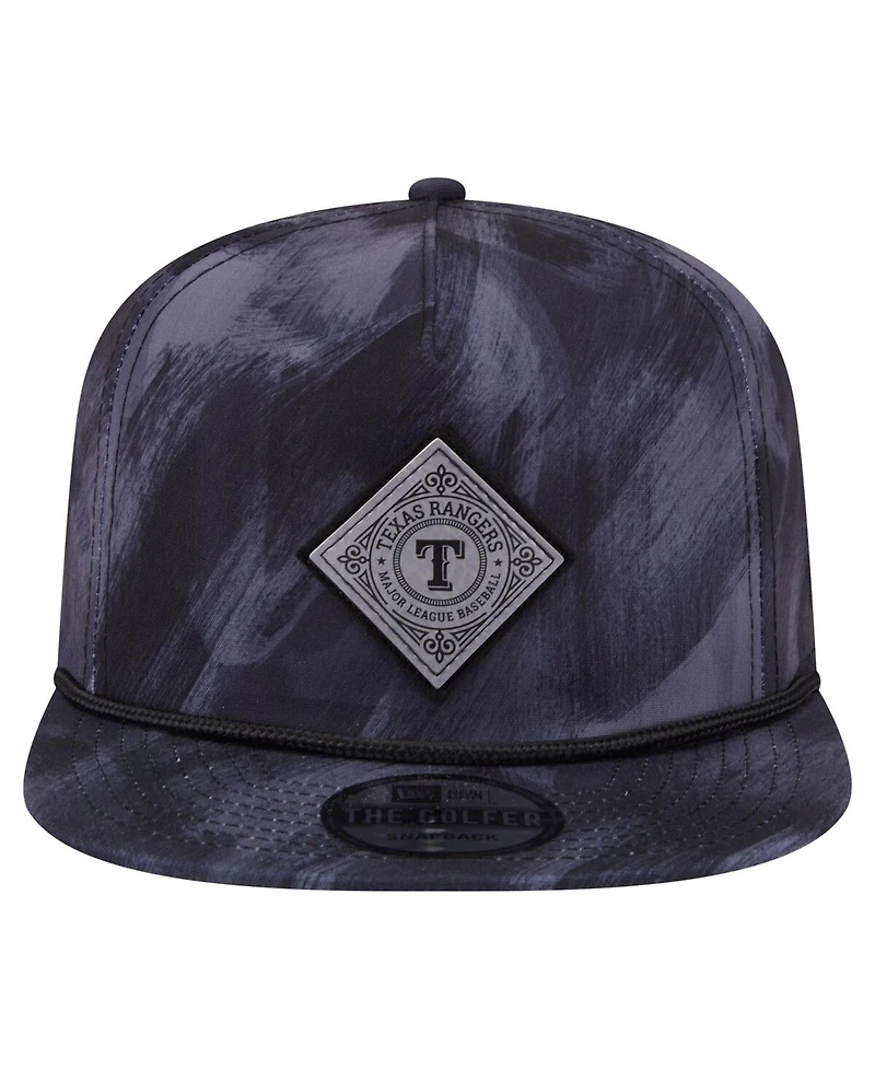 New Era Men's Navy Texas Rangers Printed Golfer Snapback Hat
