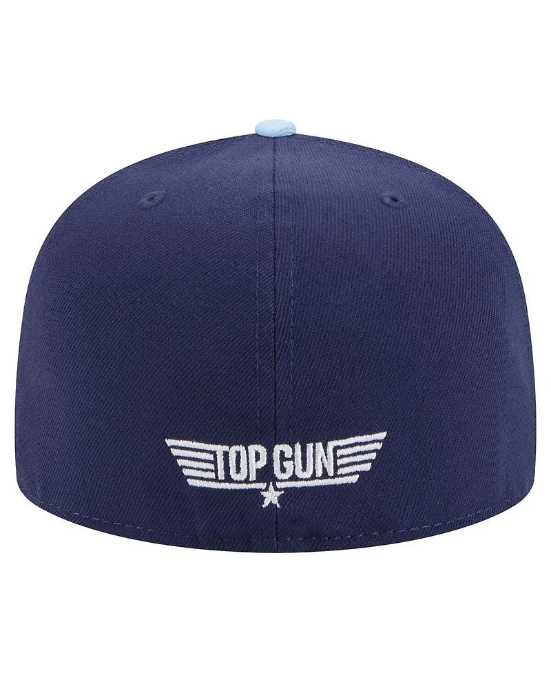 New Era Men's Navy/Light Blue Top Gun Two-Tone Color Pack 59FIFTY Fitted Hat