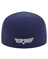 New Era Men's Navy/Light Blue Top Gun Two-Tone Color Pack 59FIFTY Fitted Hat