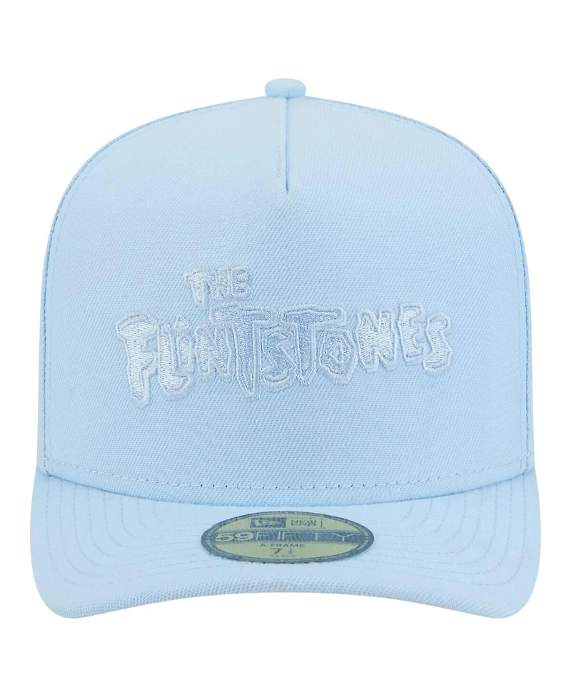 New Era Men's Light Blue the Flintstones A-Frame 59FIFTY Fitted Hat