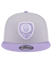 New Era Men's Gray Orlando City Sc Color Pack Two-Tone 9FIFTY Snapback Hat