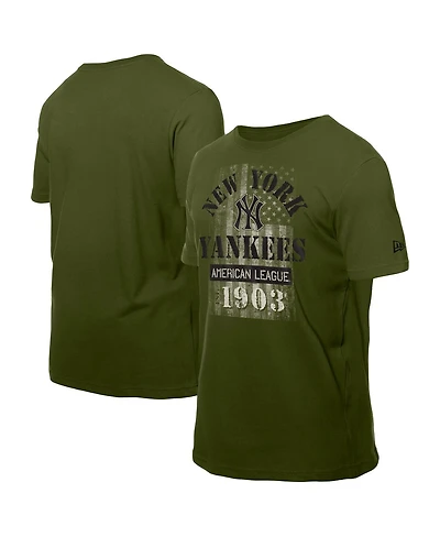 New Era Men's Green New York Yankees Armed Forces T-Shirt