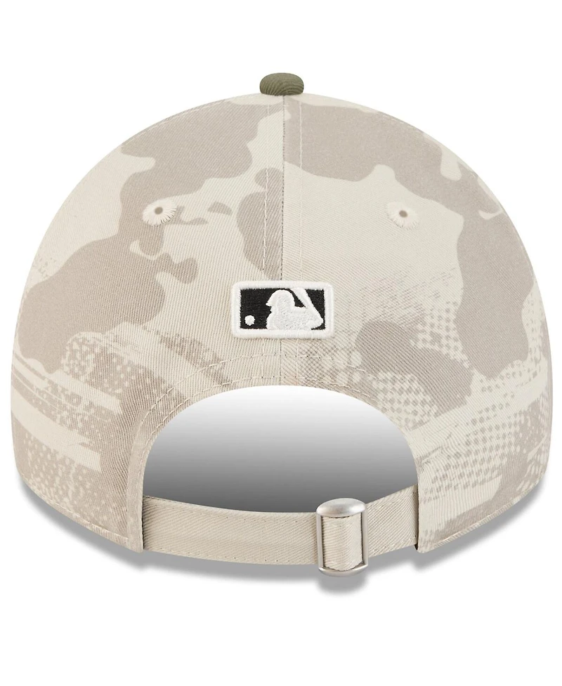 New Era Women's Light Beige/Olive Boston Red Sox 2025 Armed Forces Day 9TWENTY Adjustable Hat
