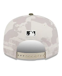 New Era Men's Light Beige/Olive San Francisco Giants 2025 Armed Forces Day Split Panel 9FIFTY Snapback Hat