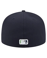 New Era Men's Navy Gwinnett Stripers Authentic Collection 59FIFTY Fitted Hat