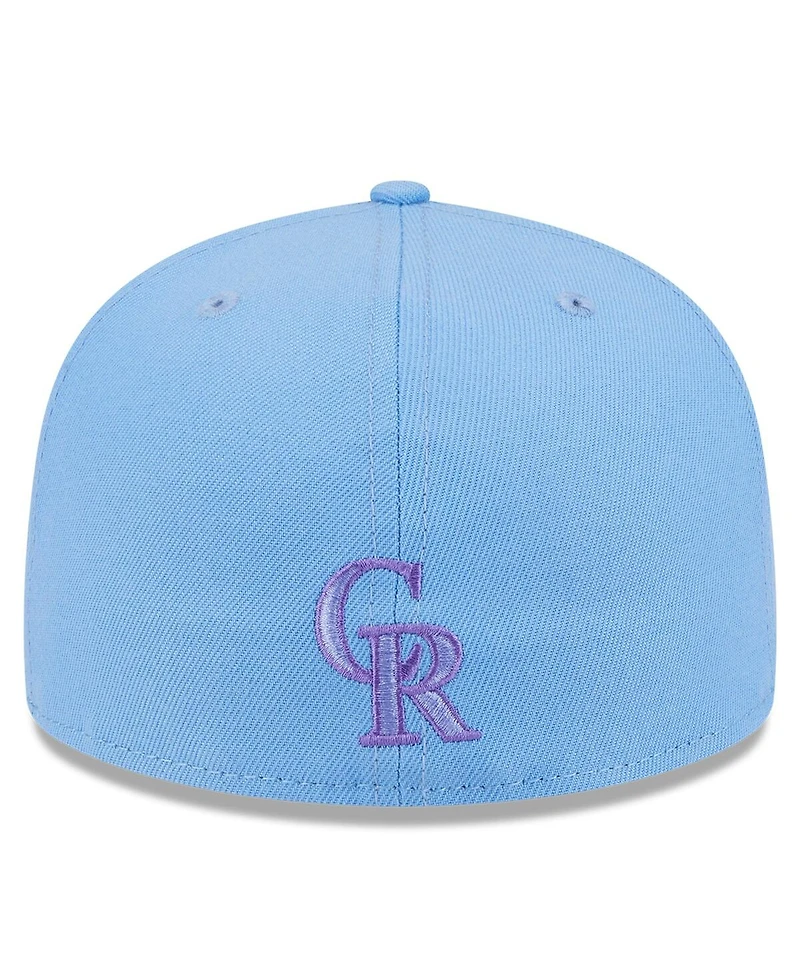 New Era Men's Light Blue Colorado Rockies 2025 City Connect Fan Pack 59FIFTY Fitted Hat