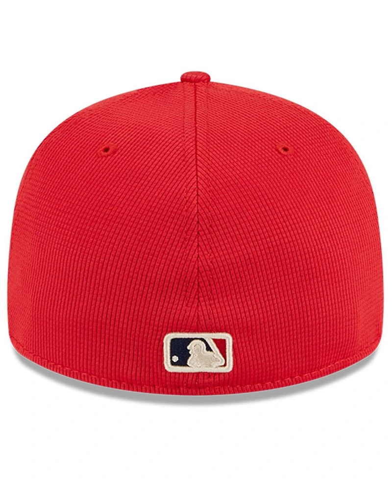 New Era Men's Red Texas Rangers City Connect Batting Practice Low Profile 59FIFTY Fitted Hat