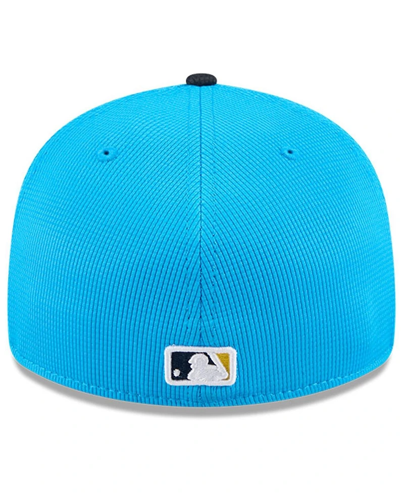 New Era Men's Neptune Blue/Navy Philadelphia Phillies City Connect Batting Practice Low Profile 59FIFTY Fitted Hat