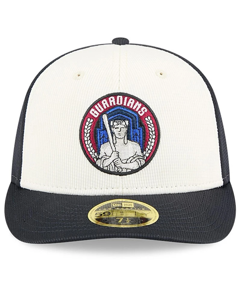 New Era Men's Navy/White Cleveland Guardians City Connect Batting Practice Low Profile 59FIFTY Fitted Hat