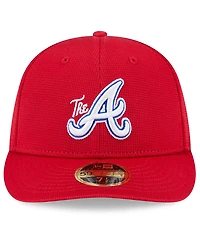 New Era Men's Red Atlanta Braves City Connect Batting Practice Low Profile 59FIFTY Fitted Hat