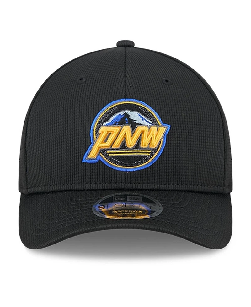 New Era Men's Black Seattle Mariners City Connect Batting Practice 9FORTY M-Crown Adjustable Hat