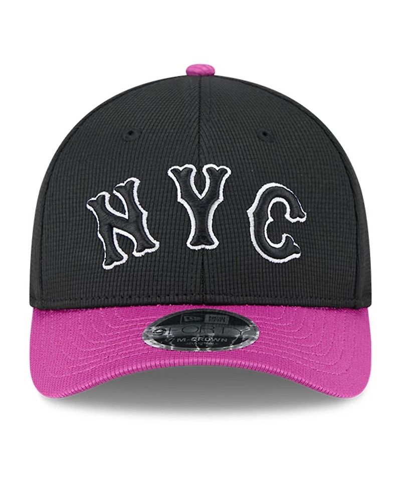 New Era Men's Charcoal/Purple New York Mets City Connect Batting Practice 9FORTY M-Crown Adjustable Hat