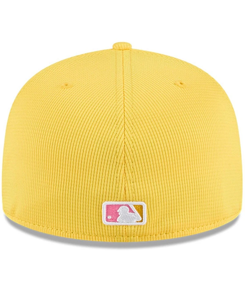 New Era Men's Yellow San Diego Padres City Connect Batting Practice 59FIFTY Fitted Hat