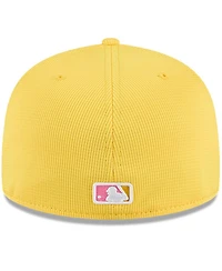 New Era Men's Yellow San Diego Padres City Connect Batting Practice 59FIFTY Fitted Hat