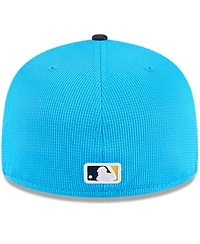 New Era Men's Neptune Blue/Navy Philadelphia Phillies City Connect Batting Practice 59FIFTY Fitted Hat
